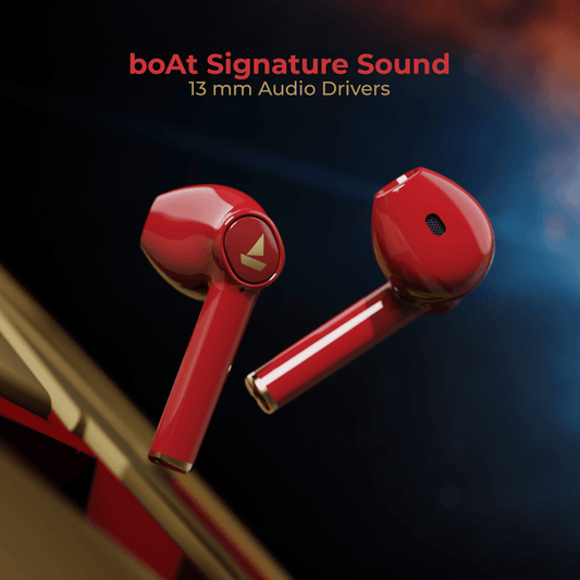 BoAt Airdopes 131 BT Headset, Iron Blood