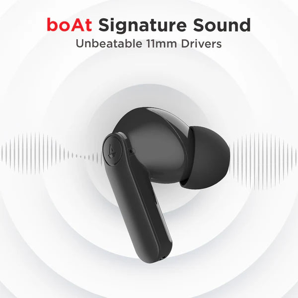BoAt Airdopes 138 Pro Earbuds, Active Black