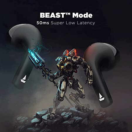 Airdopes ATOM 81 Earbuds, Opal Black