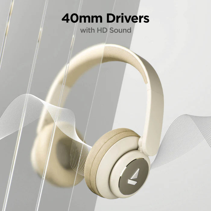 BoAt Rockerz 450 BT Headphone, Hazel Beige
