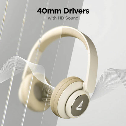 BoAt Rockerz 450 BT Headphone, Hazel Beige