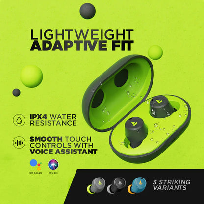 BoAt Airdopes 391 BT Earbuds, Spirit Lime