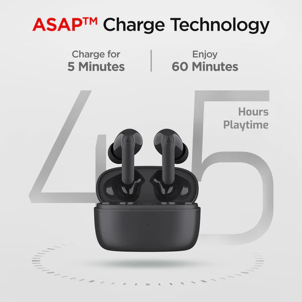 BoAt Airdopes 138 Pro Earbuds, Active Black