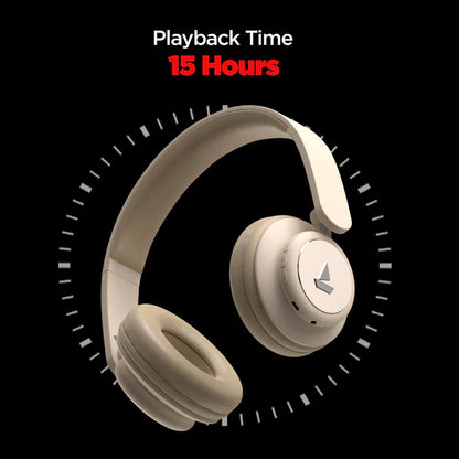 BoAt Rockerz 450 BT Headphone, Hazel Beige