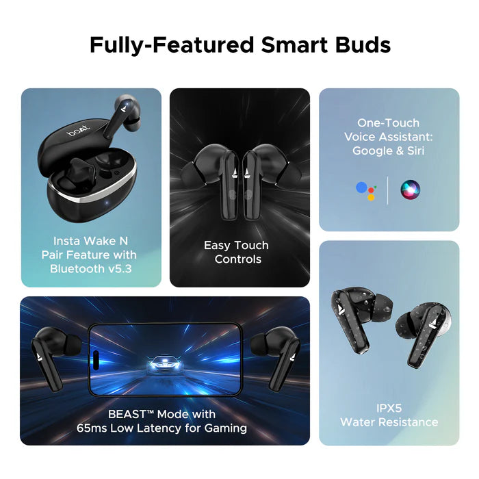 BoAt Airdopes 131 Elite ANC Earbuds Black